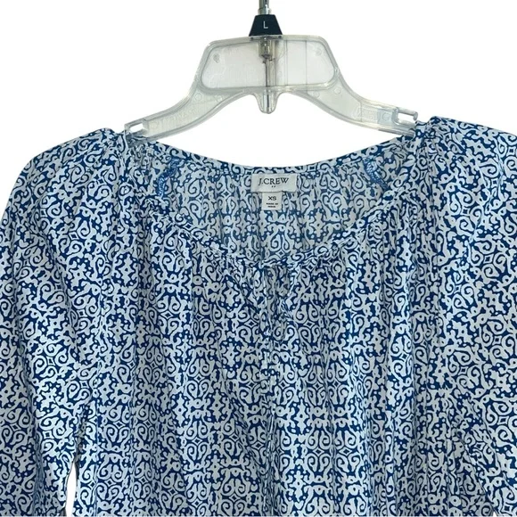 J.Crew Raglan cotton popover top Size XS - Picture 6 of 10